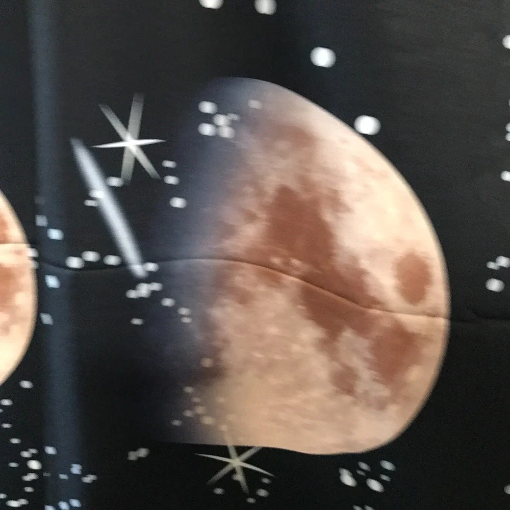 Moon Phase Floral Tapestry Celestial Starry Night Wall Hanging 51x59 Black